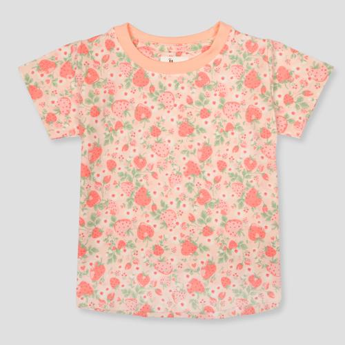 Royal Capri_Girls Strawberry Delight Girls Capri Set - Peach