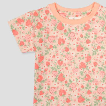 Royal Capri_Girls Strawberry Delight Girls Capri Set - Peach