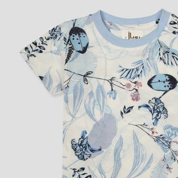 Royal Capri_Girls Tropical Tots Girls Capri Set - Blue