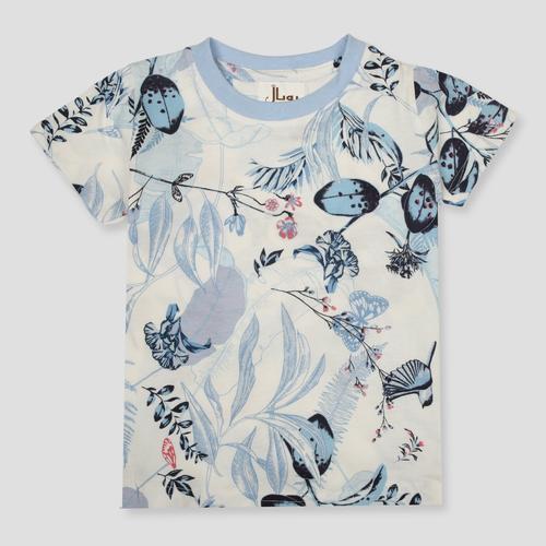 Royal Capri_Girls Tropical Tots Girls Capri Set - Blue