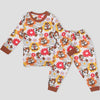 Royal Disney Baby Girl Sets 6-9 months Squirrel Baby Girls Full Sleeves Pajama Set- Brown