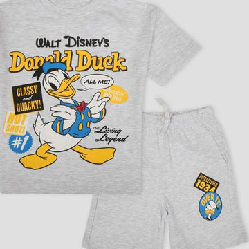 Royal Disney Boys Short Sets Donald Duck Boys Shorts Sets- Light Grey