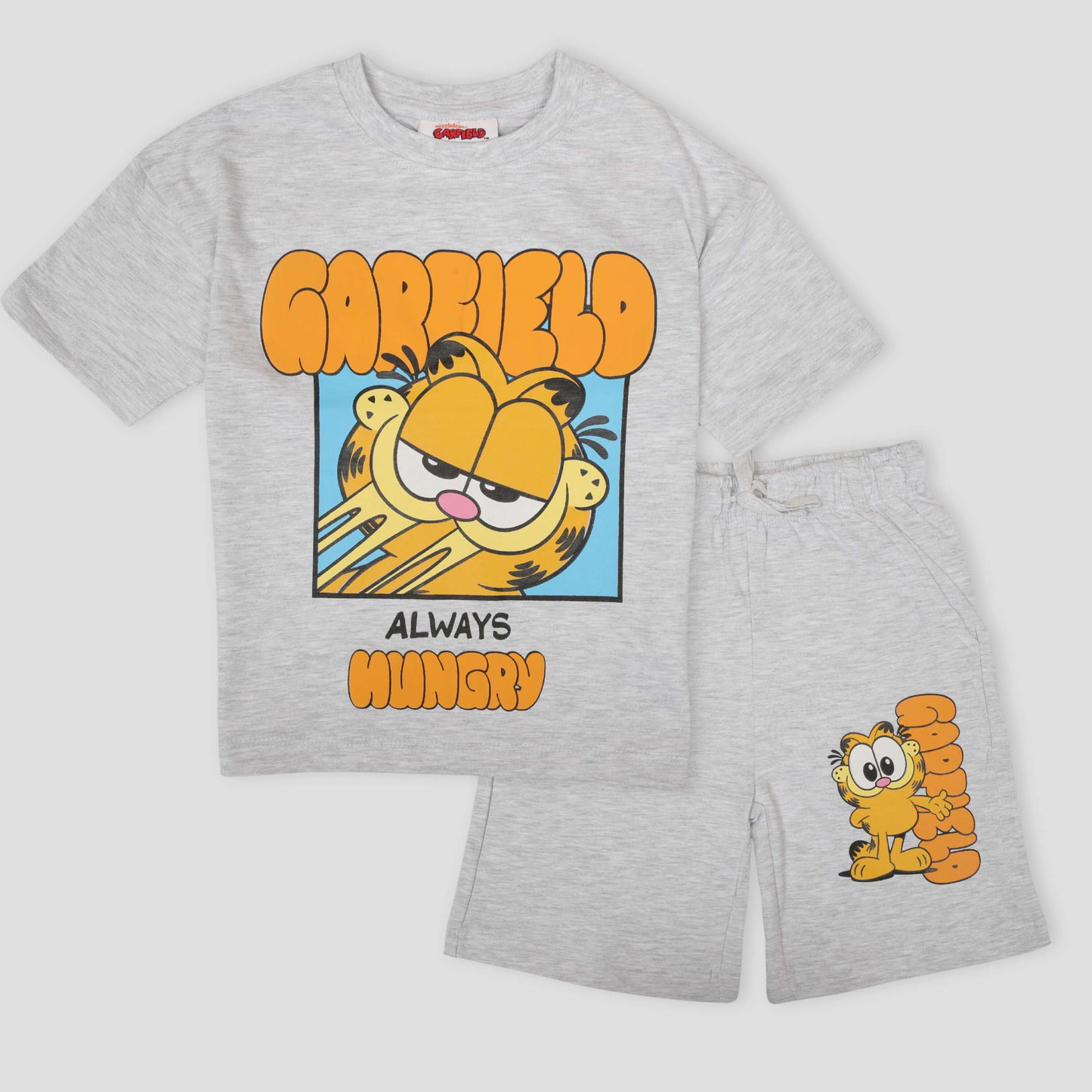 Royal Disney Boys Short Sets 2-3 yr Garfield Boys Shorts Sets- Light Grey