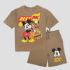 Royal Disney Boys Short Sets 2-3 yr Mickey Mouse Boys Shorts Sets- Brown