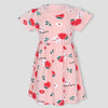 Royal Girls_Frock Strawberry Girls Cotton Frock - Pink