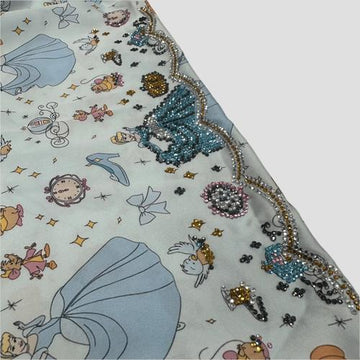 Royal Girls mukhawir Cinderella Girls Mukhawir - White