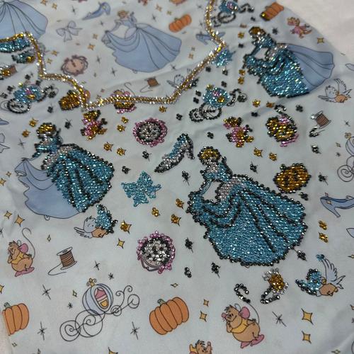 Royal Girls mukhawir Cinderella Girls Mukhawir - White