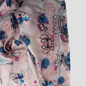 Royal Girls mukhawir Stitch Embroidered Girls Mukhawir - Pink