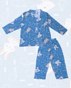 Royal Girls Sets Bunny Girls Woven Rayon Button Pajama Set - Blue