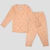 Royal Girls Sets Fairy Girls Full Sleeves Pajama Set - Orange