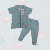 Royal Girls Sets Flamingo Girls Button Pajama Set - Green