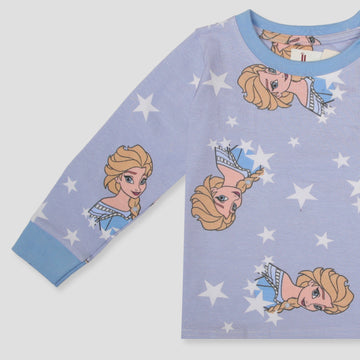 Royal Girls Sets Frozen Girls Full Sleeves Pajama Set - Blue