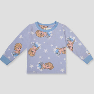 Royal Girls Sets Frozen Girls Full Sleeves Pajama Set - Blue