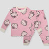 Royal Girls Sets Hello Kitty Girls Full Sleeves Pajama Set - Pink