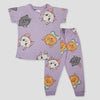 Royal Girls Sets Kitty Girl Pajama Set - Purple