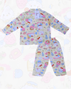 Royal Girls Sets Kitty Girls Woven Rayon Button Pajama Set - Cream