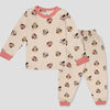 Royal Girls Sets Minnie Girls Full Sleeves Pajama Set - Peach