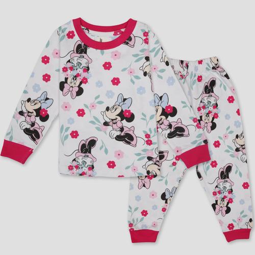 Royal Girls Sets Minnie Girls Full Sleeves Pajama Set - Pink