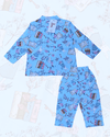 Royal Girls Sets Mrs. Rabbit Girls Woven Button Pajama Set - Blue
