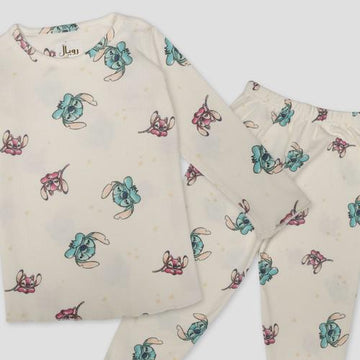 Royal Girls Sets Snitch Girls Full Sleeves Pajama Set- Beige