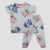 Royal Girls Sets Stitch Girl Pajama Set - Grey