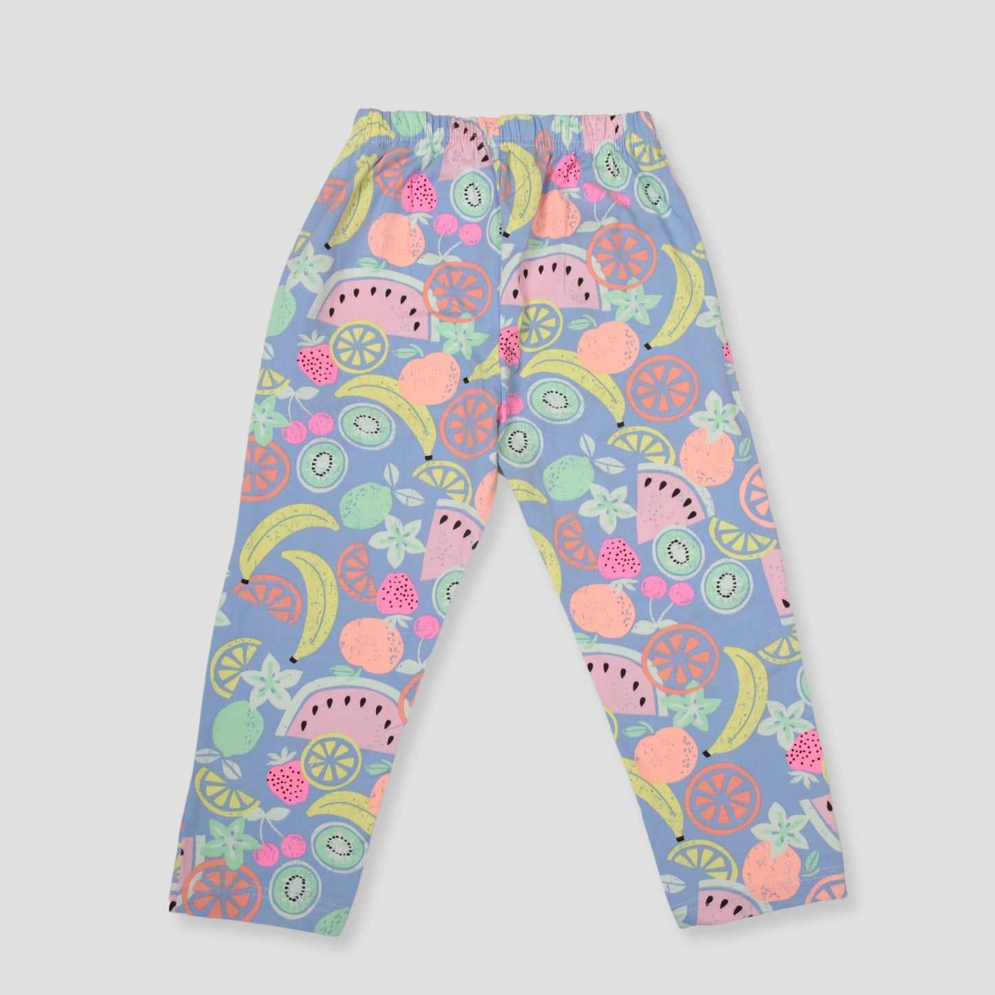 Royal Girls Sets Summer Fresh Girls Full Sleeves Button Pajama Set - Multi color
