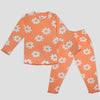 Royal Girls Sets 3 yr Tangerine Bloom Girl Full Sleeves Pajama Set- Tangerine Orange