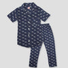 Royal Girls Sets Vroom Vroom Girls Button Pajama Set - Navy Blue