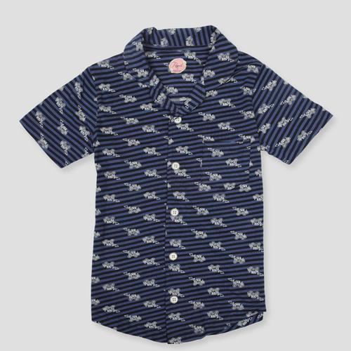 Royal Girls Sets Vroom Vroom Girls Button Pajama Set - Navy Blue