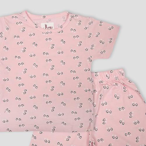 Royal Girls Shorts set Bunny Ear Girl Shorts Set - Pink
