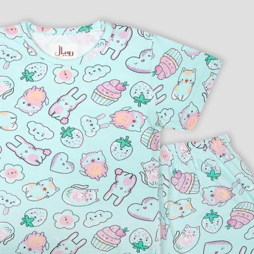 Royal Girls Shorts set Bunny Girls Shorts Set - Blue