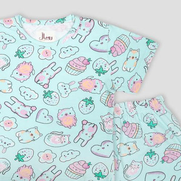 Royal Girls Shorts set Bunny Girls Shorts Set - Blue