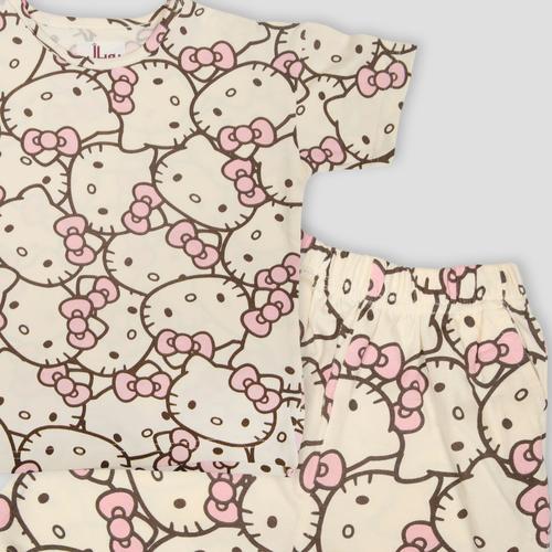 Royal Girls Shorts set Kitty Girls Shorts Set - Brown