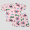 Royal Girls Shorts set Love Stitch Girl Shorts Set - Pink