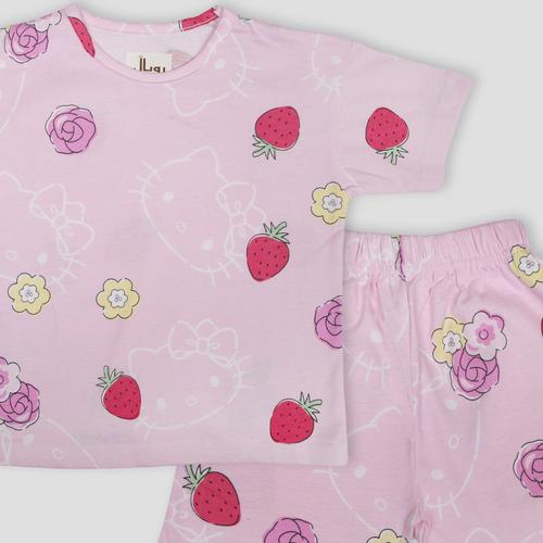 Royal Girls Shorts set Strawberry Girls Shorts Set - Pink