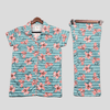 Royal Women Pajama Set Florista Women Button Pajama Set - Blue
