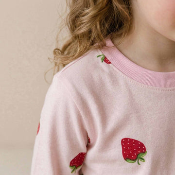 Berry Dreams Girl Pajama Set - Pink