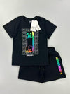 Zara Boys Short Sets 3 yr Minecraft Boys Shorts Set Zara-Black