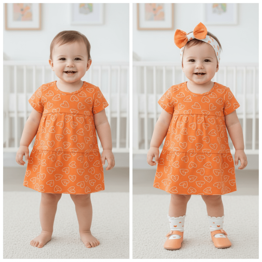 how to style baby girl dresses with accessories