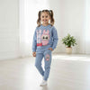 Labubu Girl Sweatshirt Set- Blue
