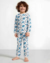 Batman Boy Cotton Fleece Pajamas Set- White