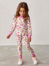 Hello Kitty Girl Cotton Fleece Pajamas Set- Pink