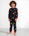 Marvel Boy Cotton Fleece Pajamas Set- Black