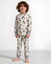 Tom N Jerry Boy Cotton Fleece Pajamas Set- Beige