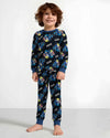 Sonic Boy Cotton Fleece Pajamas Set- Black