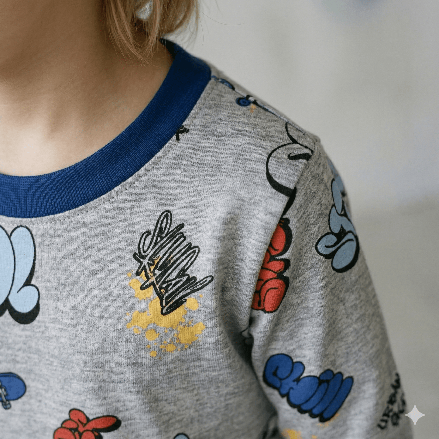 Super Cool Boys Full Sleeves Pajama Set - Grey