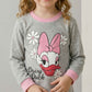 Daisy Duck Girls Half Sleeves Pajama Set - Grey & Pink
