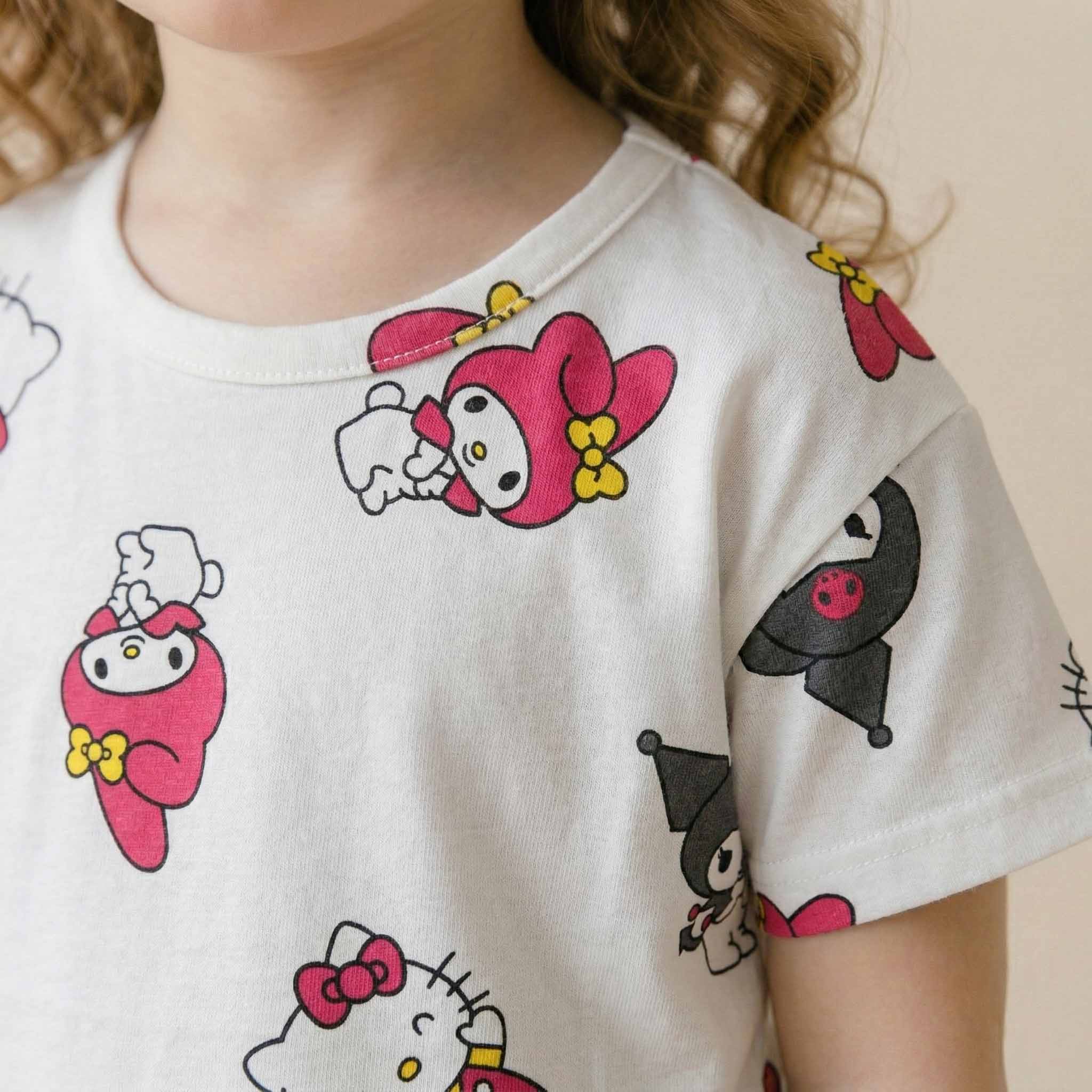 Hello Kitty and Friends Girls Short Set - White