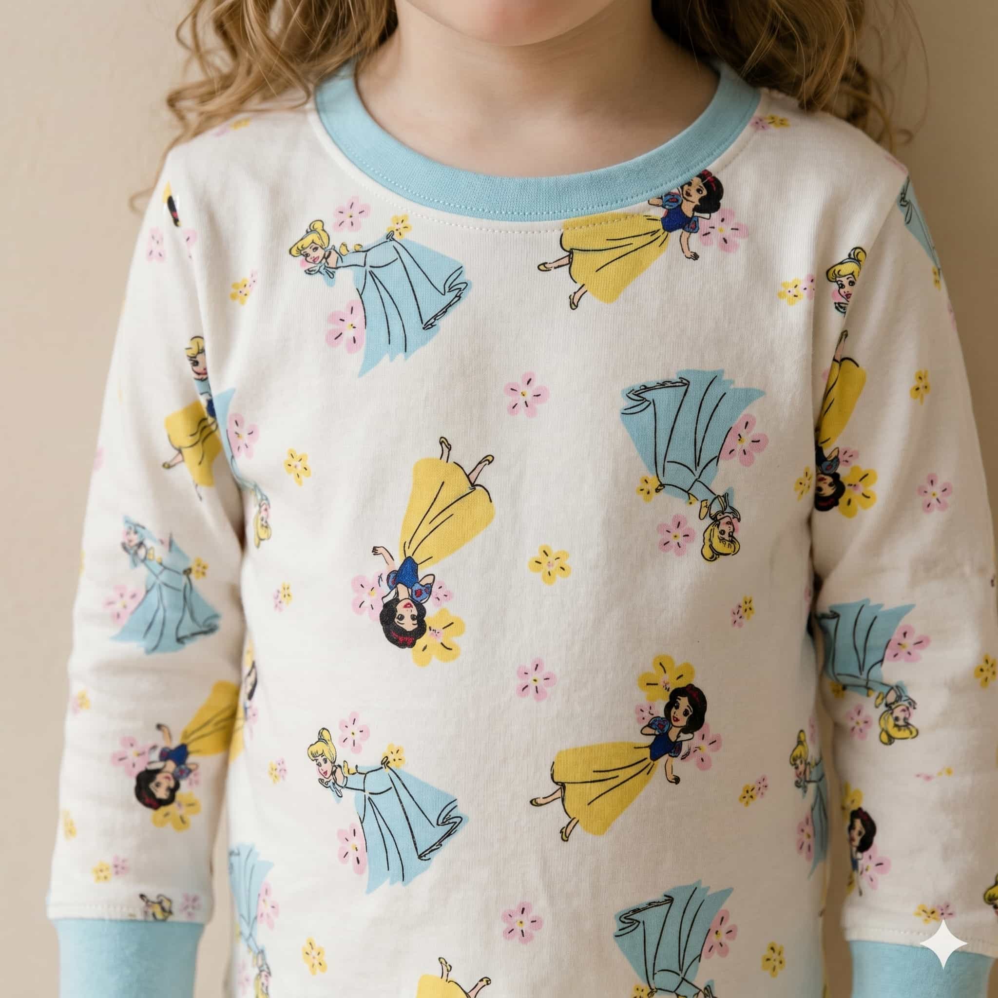 Disney Princess Dreams Girls Full Sleeves Set - Cream