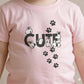 Bunny Charm Baby Girls Half Sleeves set - Pink